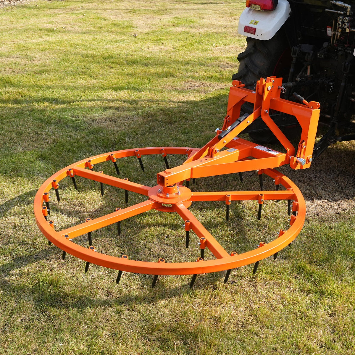 MechMaxx AHG72 Harrow Groomer 72" Arena Spin with 35 Tines Cat 1 3 Point Hitch Grooming Attachment New