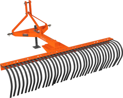 MechMaxx LR72 Landscape Rake 72" 36 Tines 3 Point Hitch Tractor Attachment New