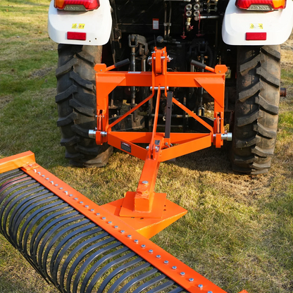 MechMaxx LR72 Landscape Rake 72" 36 Tines 3 Point Hitch Tractor Attachment New