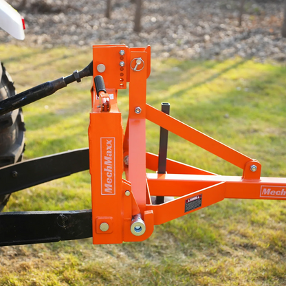 MechMaxx LR72W Landscape Rake 72" Bolt-On Wheels 36 Tines 3 Point Hitch Tractor Attachment New