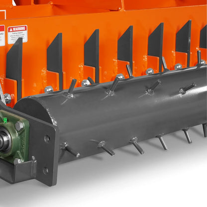 MechMaxx TSP72 Soil Pulverizer 72" Heavy Duty Single Spiked Roller 25 Shanks Category 1 and 2 3 Point Hitch Tractor Attachment New