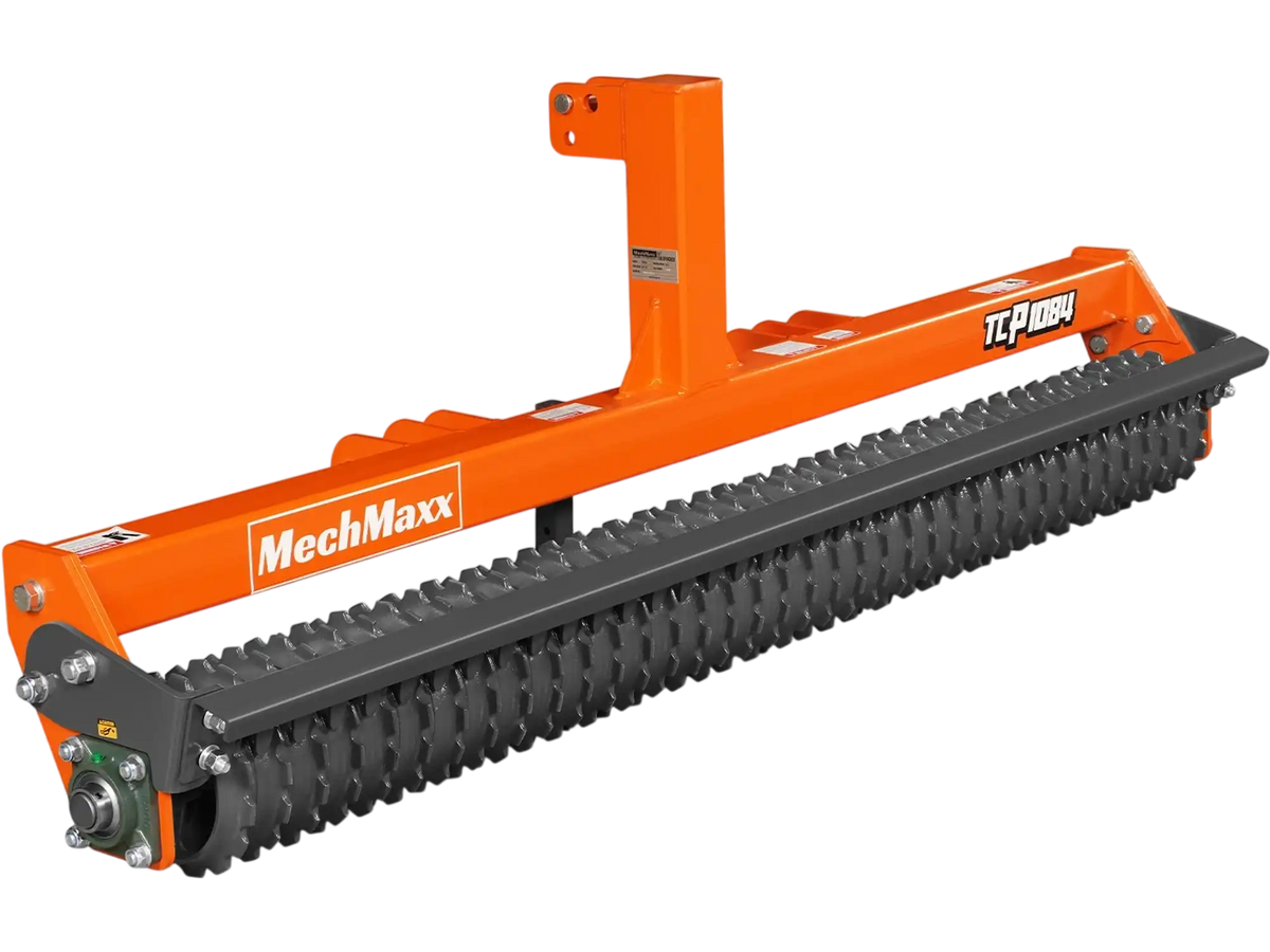 MechMaxx TCP1084 Cultipacker 84" 37 Ductile Iron Wheels Scraper Bar Category 1 and 2 3 Point Hitch Tractor Attachment New