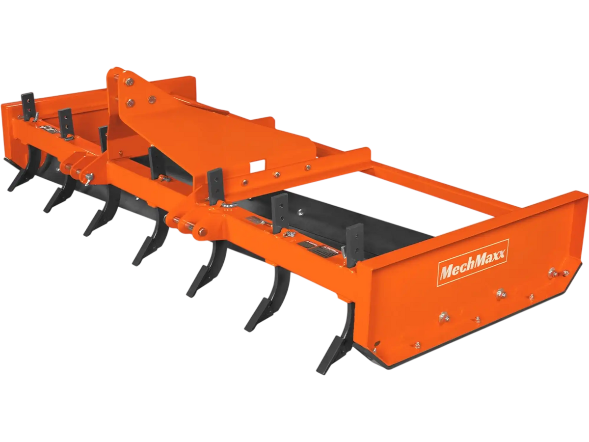 MechMaxx LP96 Land Leveler 96" Heavy Duty Land Plane Scraper Grader with Shanks 3 Point Hitch New