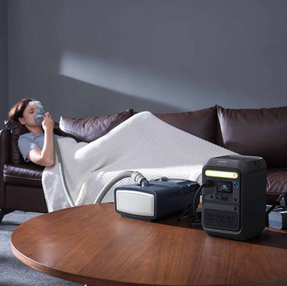 Anker SOLIX C300X Portable Power Station Charging A CPAP Machine