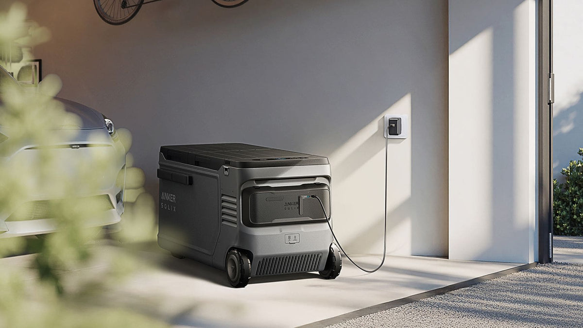 Anker SOLIX EverFrost 2 Electric Cooler 58L charging via USB-C