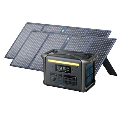 Anker SOLIX F1500 Solar Generator + 2 x 100W Solar Panel