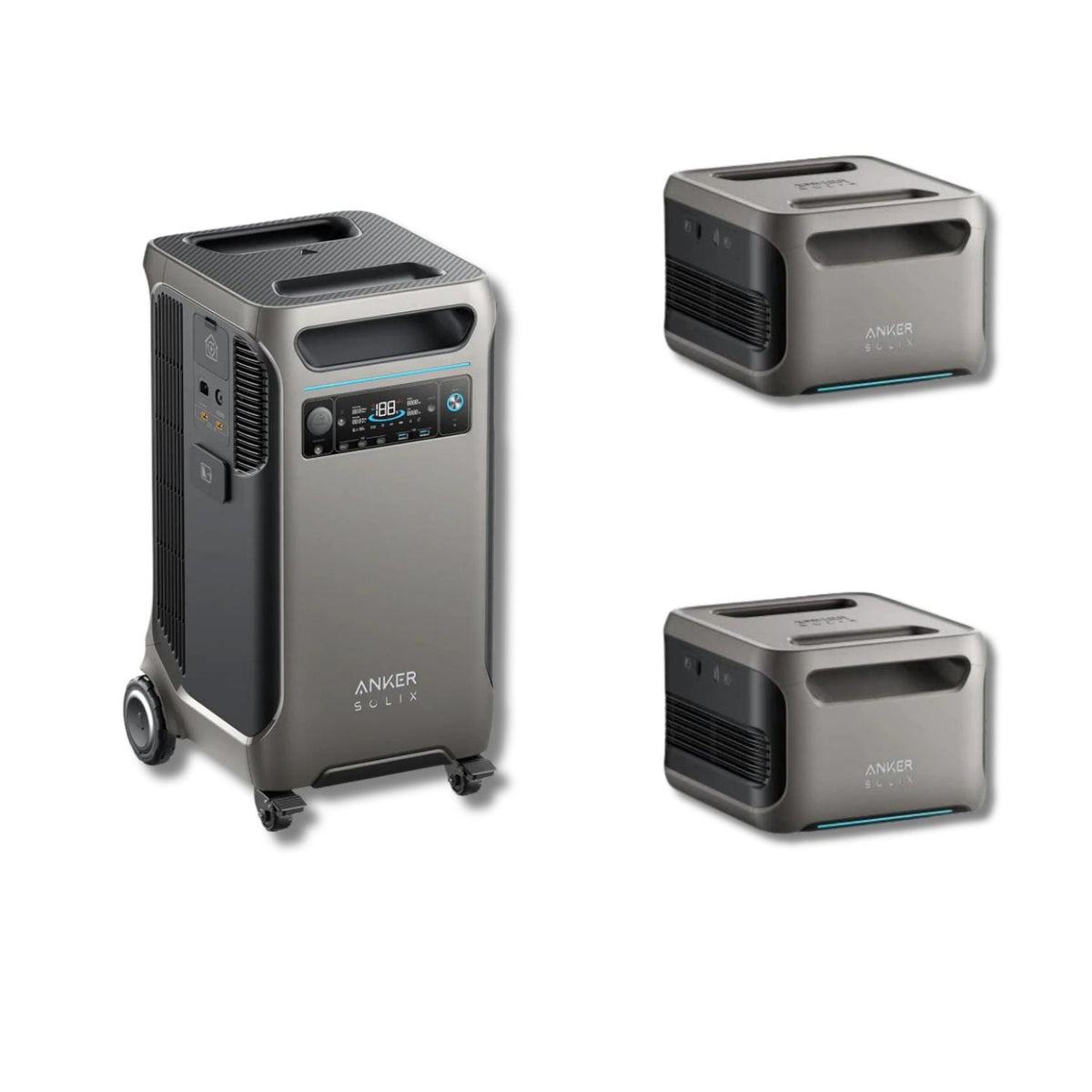 Anker SOLIX F3800 Portable Power Station With 2 BP3800 Expansion Batteries