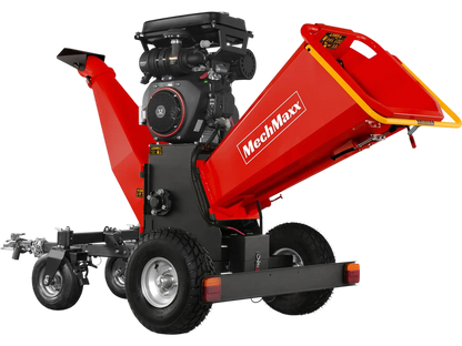 MechMaxx B200 Wood Chipper 8" ZONSEN Electric Start 1000cc 35HP Gas Powered 4-Wheel Drum with Taillight New