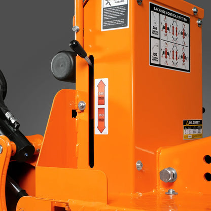 MechMaxx BH660 Tractor Backhoe Attachment 7' Mechanical Thumb 12" Bucket ISO/SAE Switchable Controls Self-Contained Hydraulic System 3 Point Hitch Cat 1 15-50 HP New