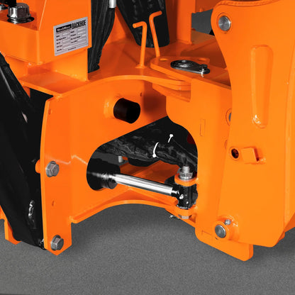 MechMaxx BH660 Tractor Backhoe Attachment 7' Mechanical Thumb 12" Bucket ISO/SAE Switchable Controls Self-Contained Hydraulic System 3 Point Hitch Cat 1 15-50 HP New