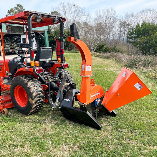 MechMaxx BX42S Wood Chipper 3 Point PTO Attachment for Tractors Up to 45HP PTO Shaft Included New