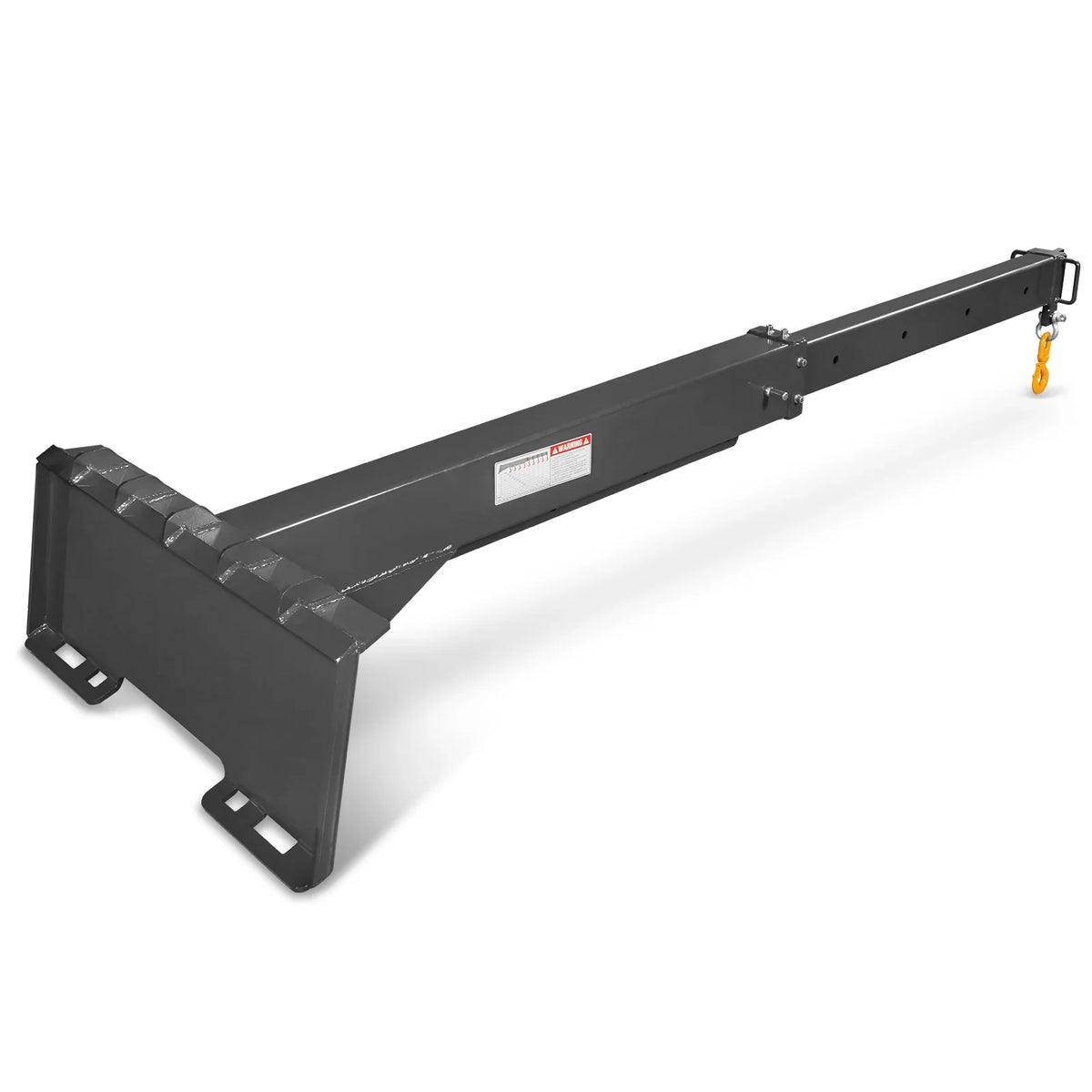 MechMaxx SSCJ50 Skid Steer Crane Jib Adjustable Manual Telescoping 6' - 10' 5000 lbs Max Capacity Attachment New