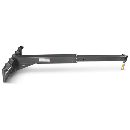 MechMaxx SSCJ50 Skid Steer Crane Jib Adjustable Manual Telescoping 6' - 10' 5000 lbs Max Capacity Attachment New