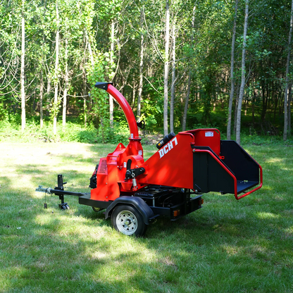 MechMaxx DCH7 Wood Chipper Honda GX690 22HP 688cc Twin Cylinder Gasoline Engine Powered 7" Hydraulic Feeding New