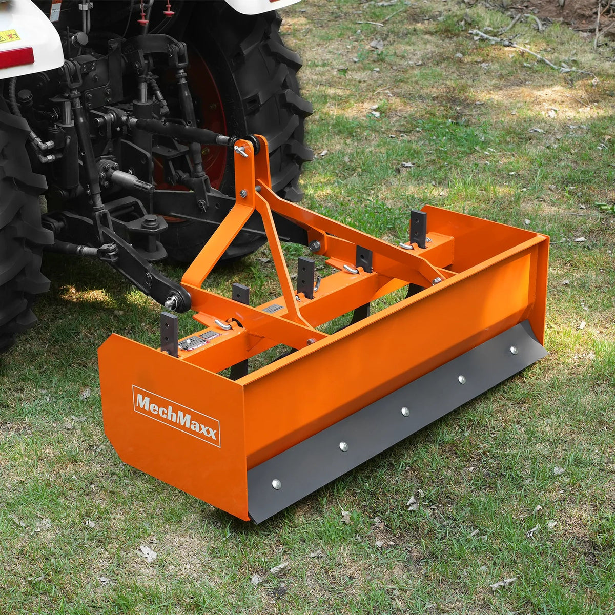 MechMaxx BB60 Box Blade Scraper 60" 5 Shank 3 Point Hitch Tractor Attachment New