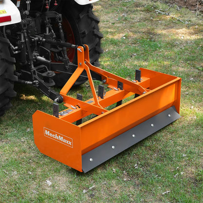 MechMaxx BB60 Box Blade Scraper 60" 5 Shank 3 Point Hitch Tractor Attachment New