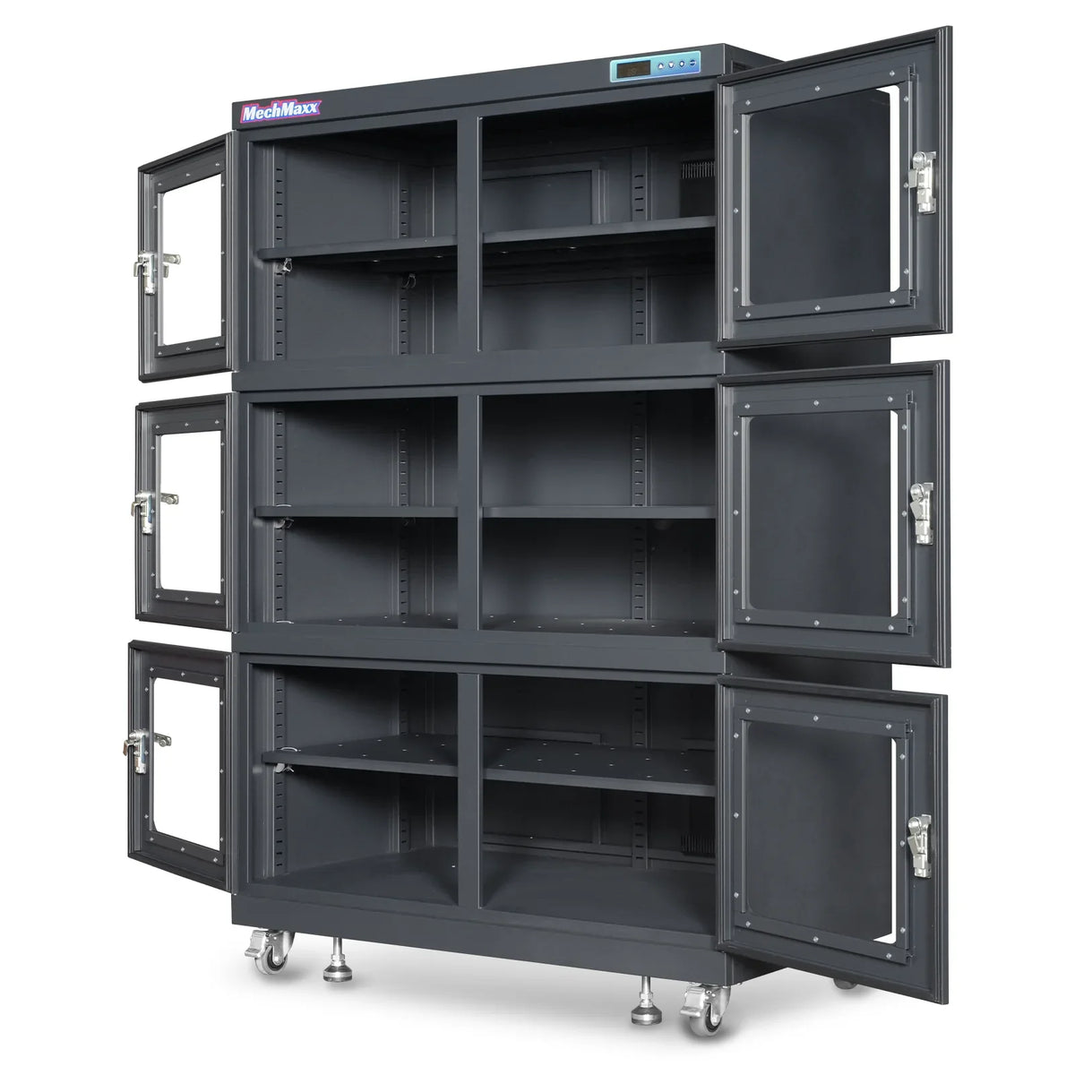MechMaxx EDC1430A-6 Desiccator Cabinet 1430L ESD Electronic Dry Cabinet 20-60% RH Low Humidity Storage New