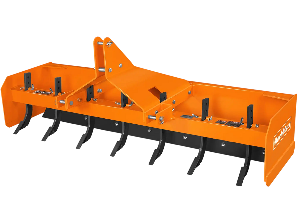MechMaxx BB84 Box Blade Scraper 84" 7 Shanks 3 Point Hitch Tractor Attachment New
