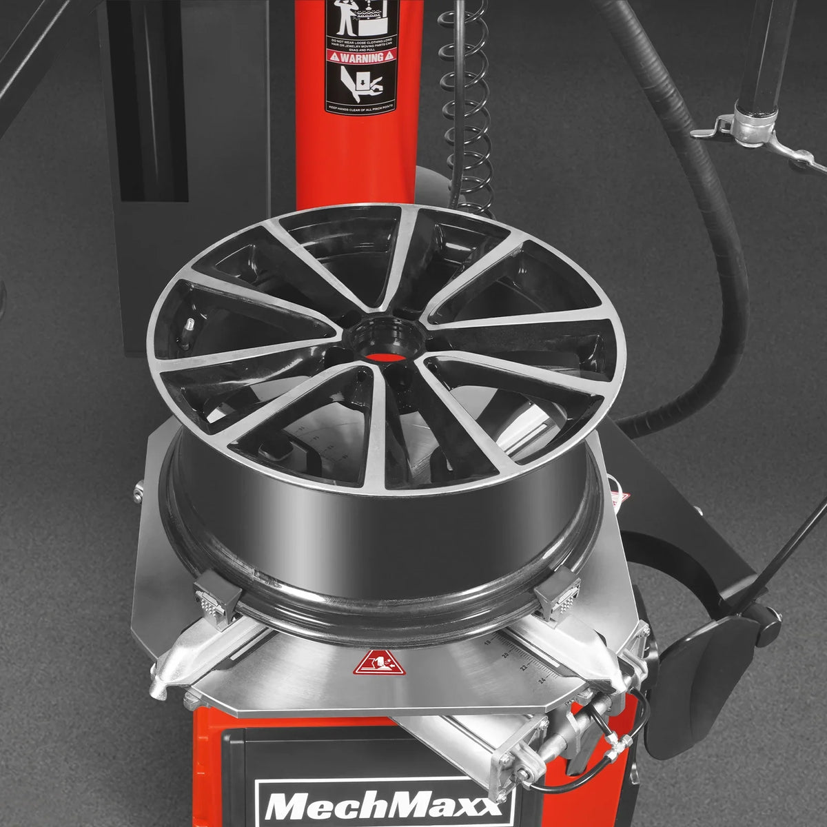MechMaxx TC9661 Tire Changer 24" Rim Assist Arm Swing Arm Wheel Changer with Bead Blaster New