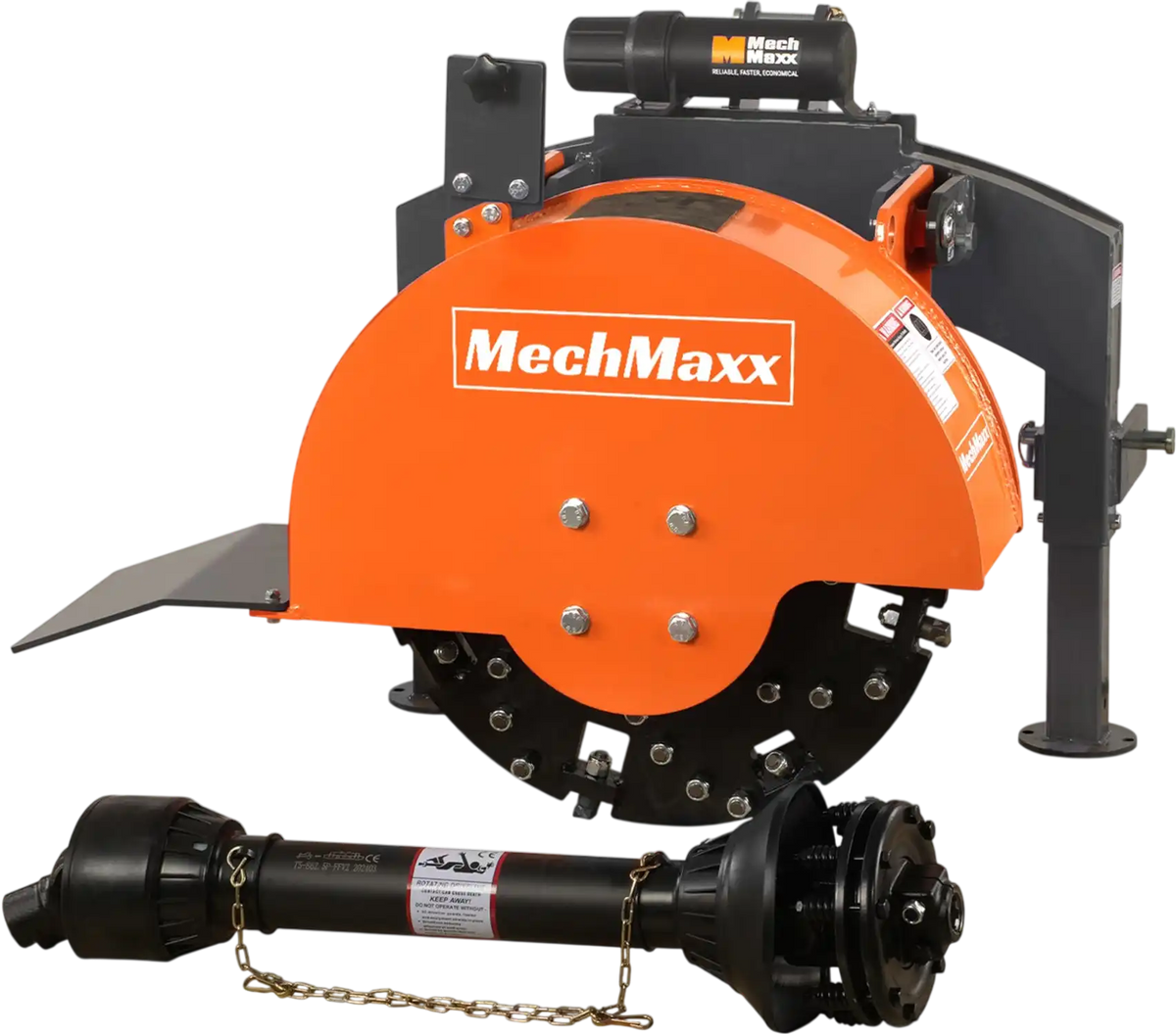 MechMaxx SG24 Stump Grinder 3-Point PTO with 34 Carbide Teeth for 15-45 HP Tractor New