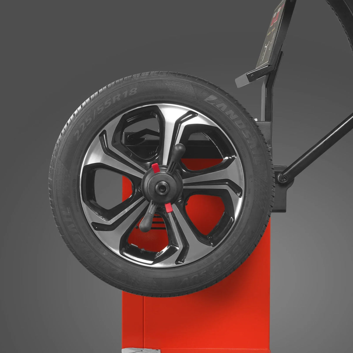 MechMaxx WB857 Wheel Balancer 10-24" Rim Car Tire Balancing Machine 40 mm Shaft Foot Pedal Brake Laser Guided LED Illuminator New