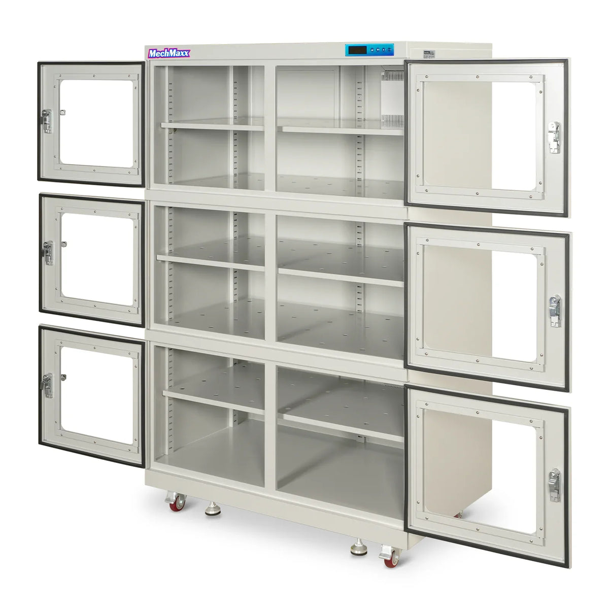 MechMaxx EDC1430AW-6 Desiccator Cabinet 1430L ESD Electronic Dry Cabinet 20-60% RH Low Humidity Storage White New