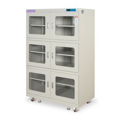 MechMaxx EDC1430AW-6 Desiccator Cabinet 1430L ESD Electronic Dry Cabinet 20-60% RH Low Humidity Storage White New