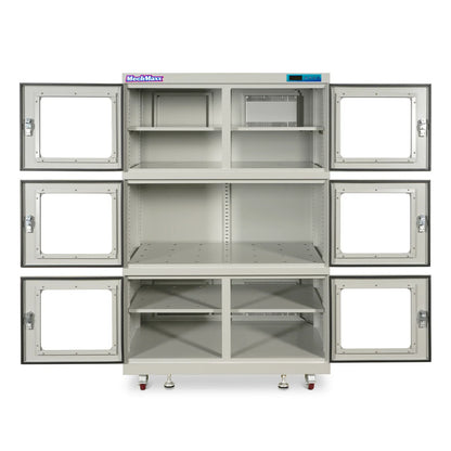 MechMaxx EDC1430AW-6 Desiccator Cabinet 1430L ESD Electronic Dry Cabinet 20-60% RH Low Humidity Storage White New