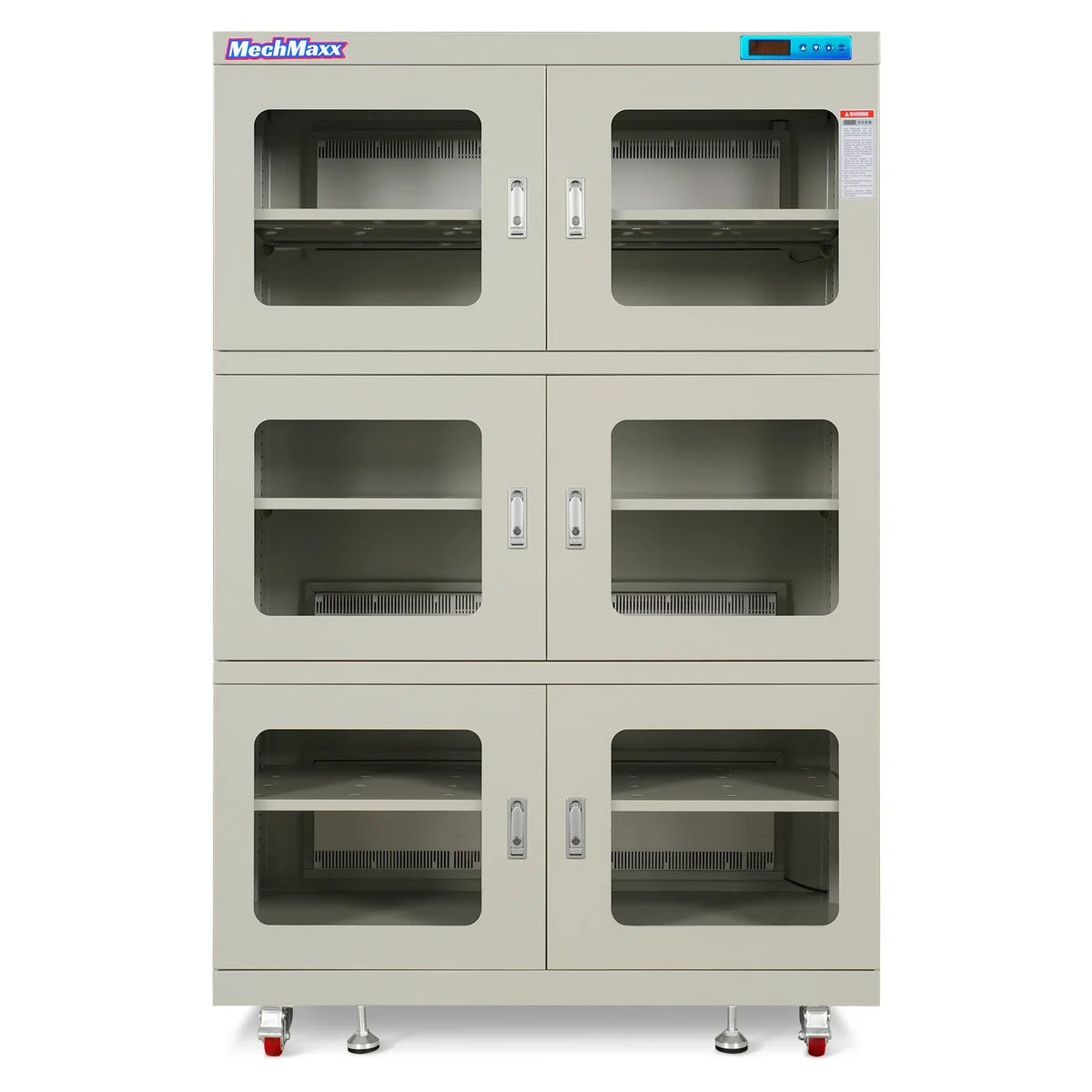 MechMaxx EDC1430CW-6 Desiccator Cabinet 1430L ESD Electronic Dry Cabinet 1-10% RH Ultra-Low Humidity Storage White New
