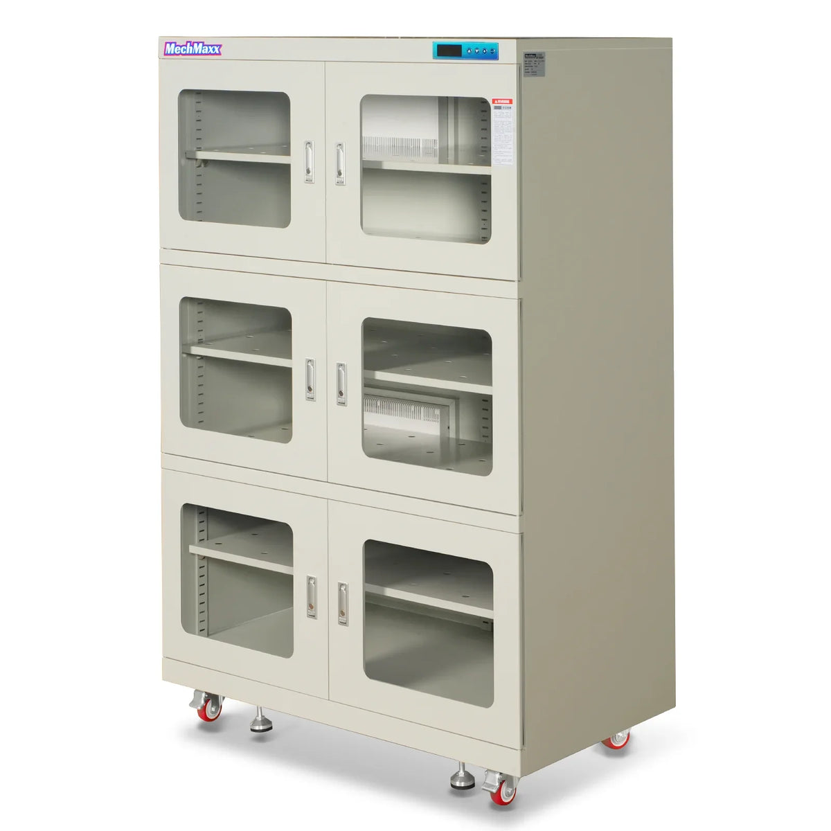 MechMaxx EDC1430CW-6 Desiccator Cabinet 1430L ESD Electronic Dry Cabinet 1-10% RH Ultra-Low Humidity Storage White New