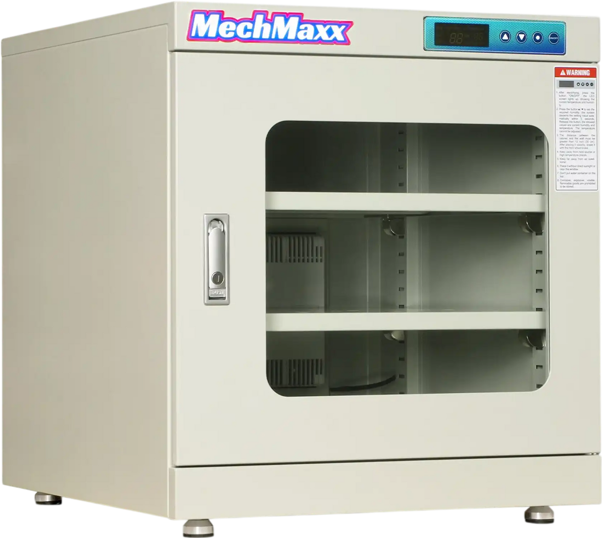 MechMaxx EDC210CW Desiccator Cabinet 210L ESD Electronic Dry Cabinet 1-10% RH Ultra-Low Humidity Storage White New