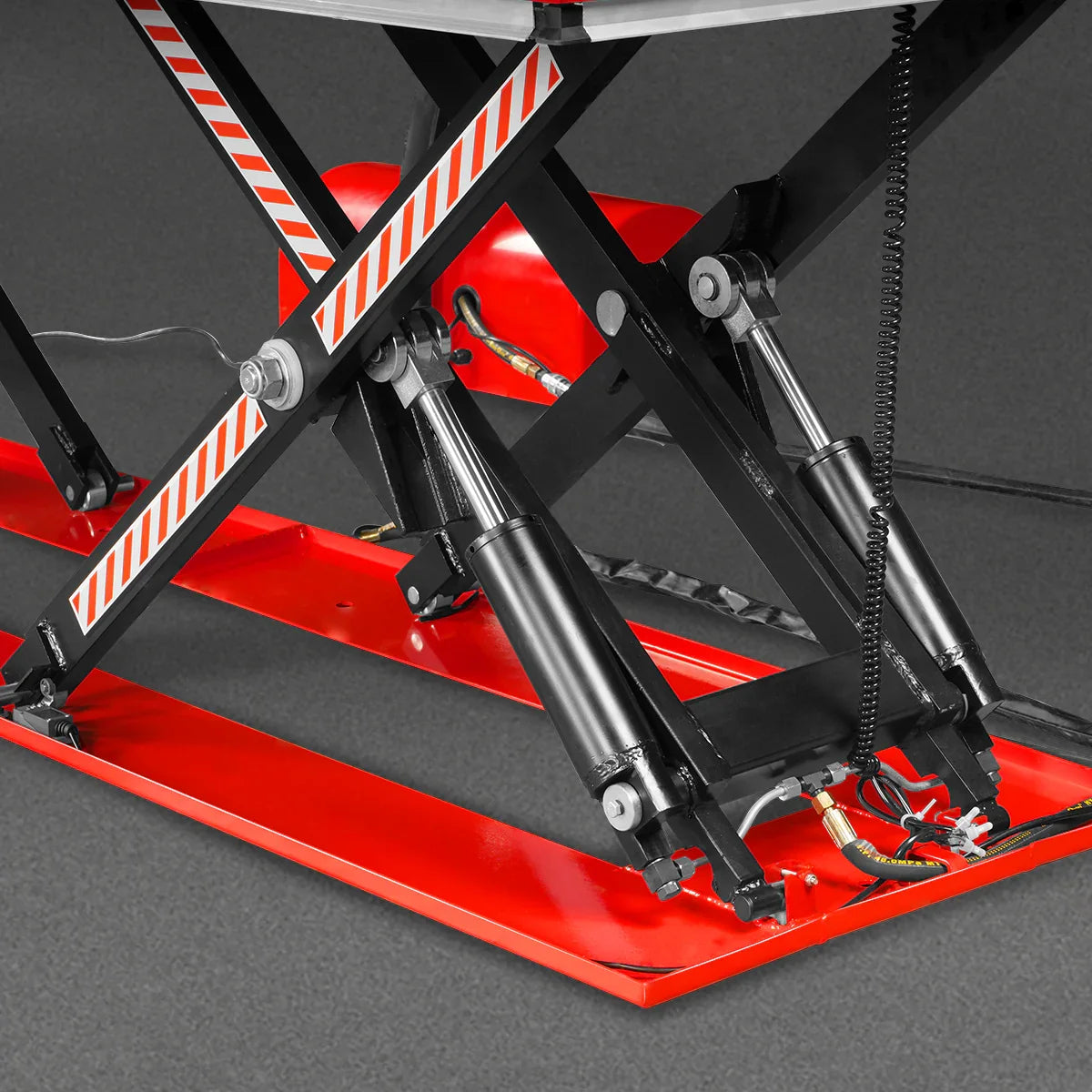MechMaxx ELT33P Lift Table Stationary Electric Hydraulic Parallel Double Scissor 3300 lbs Capacity 108.3" x 31.5" Platform 33.9" Lift Height UL Certified Motor New