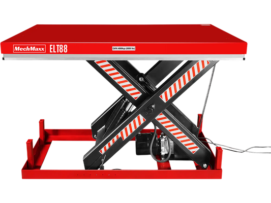 MechMaxx ELT88 Lift Table 8800 lbs Capacity Stationary Hydraulic 66.9" x 47.2" Platform 43.3" Height UL Certified Motor New