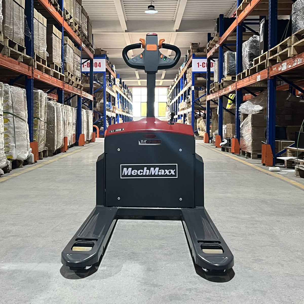 MechMaxx EPT44 Pallet Jack 4400lbs Lithium-ion Electric 45x27 Fork 48V 50Ah Walkie Type Truck New