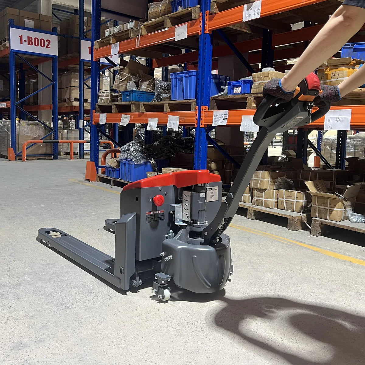MechMaxx EPT44 Pallet Jack 4400lbs Lithium-ion Electric 45x27 Fork 48V 50Ah Walkie Type Truck New