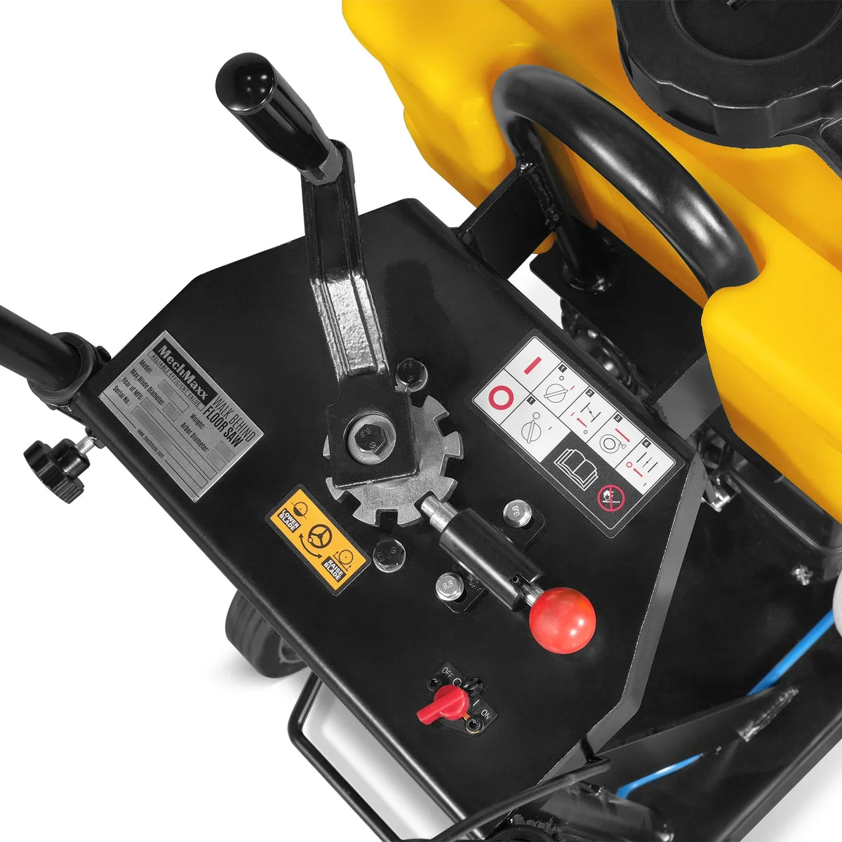 MechMaxx FS350Z Concrete Floor Saw 5.8 HP Walk-Behind 14" Blade 4" Cutting Depth New