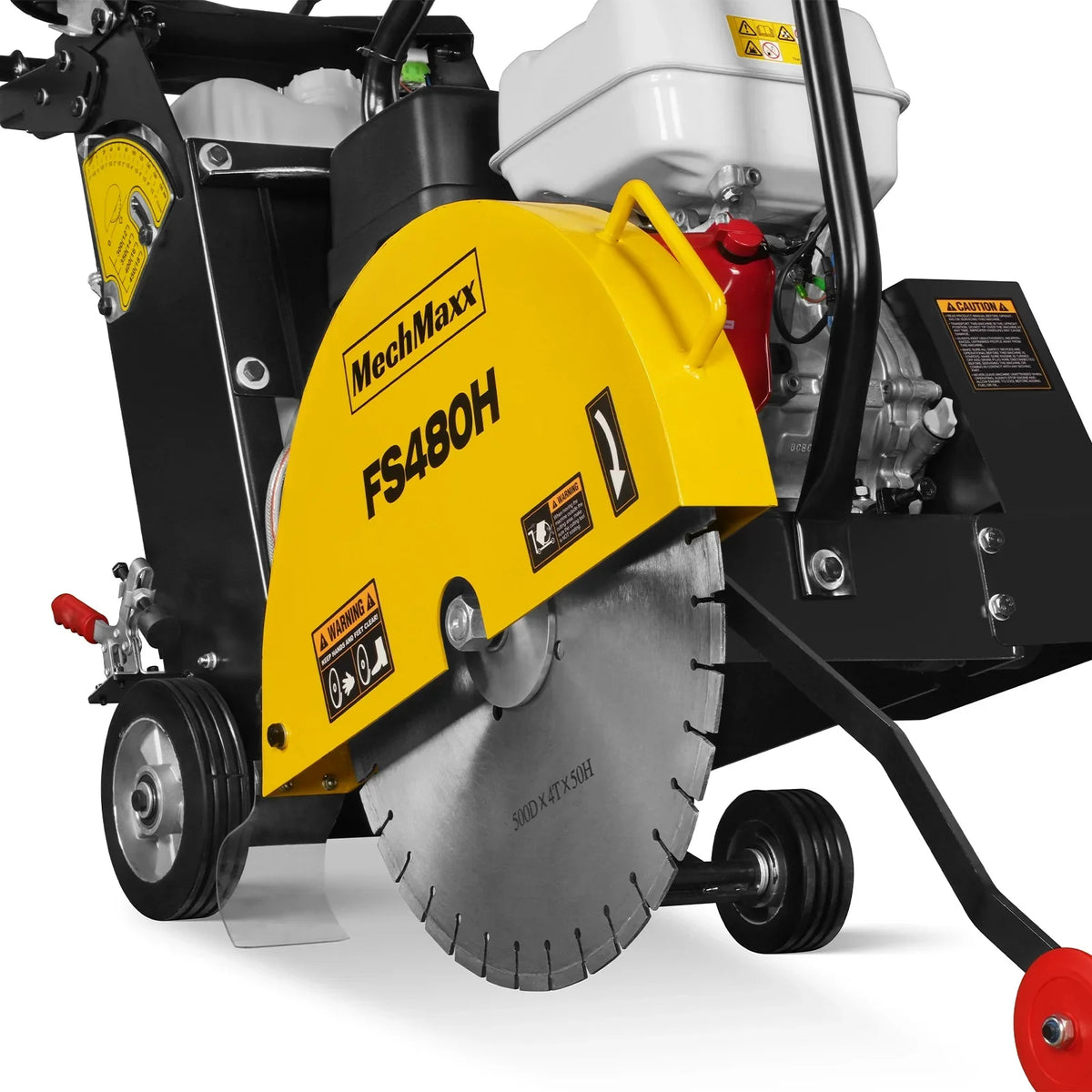 MechMaxx FS480H Concrete Floor Saw Honda GX390 Walk-Behind 20" Blade 7" Cutting Depth New