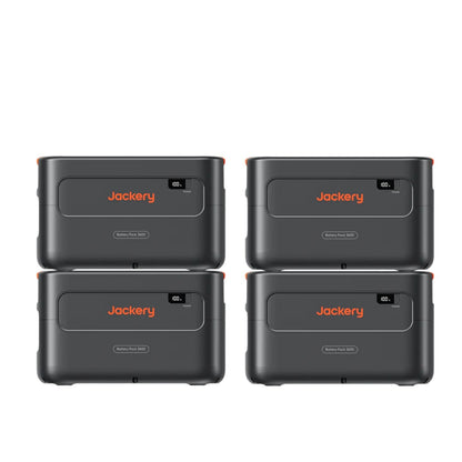 Four Jackery Battery Pack 3600 Plus 