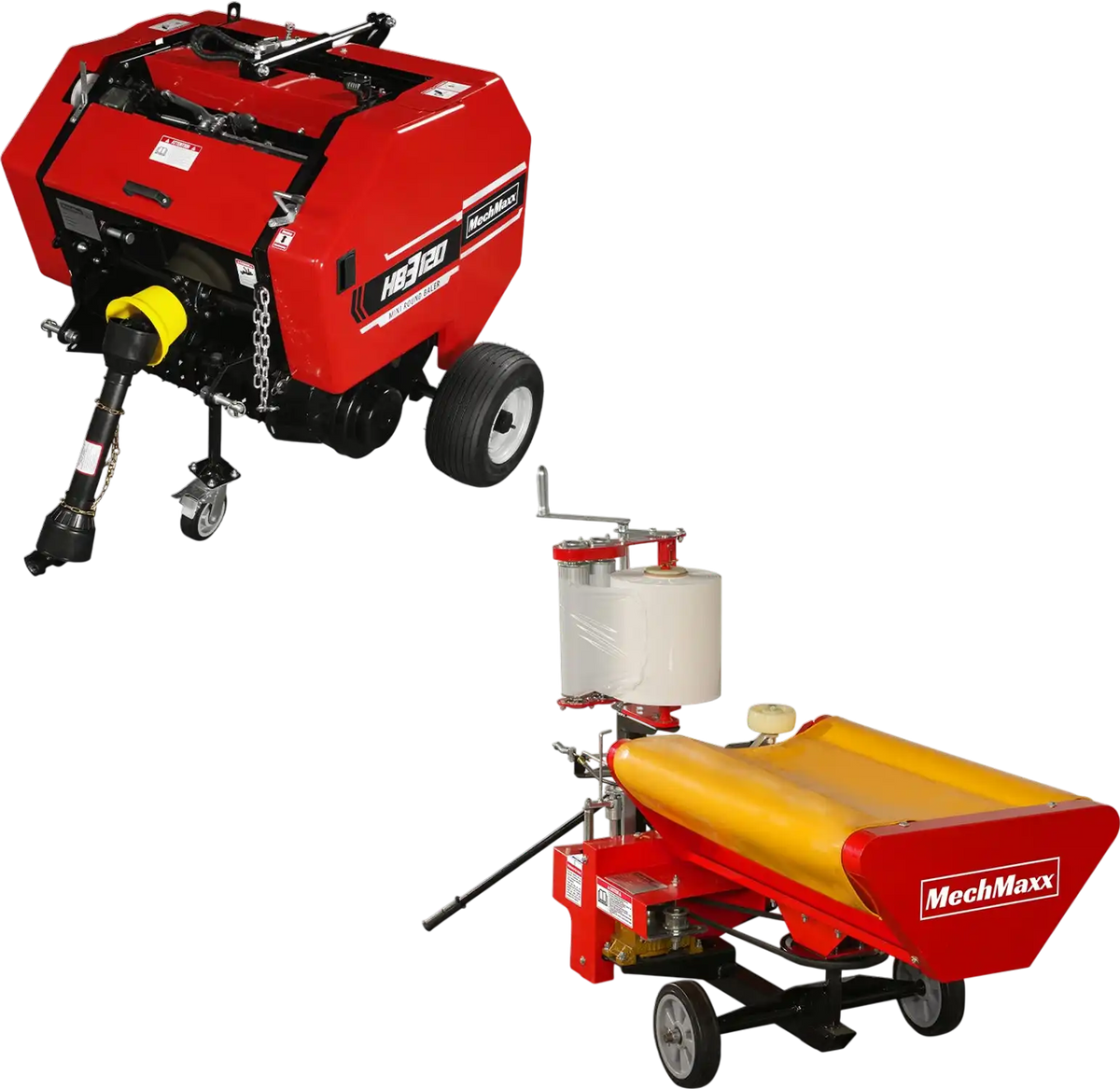 MechMaxx HB3120, HW20 Hay Equipment Bundle Hay Baler & Hay Wrapper New