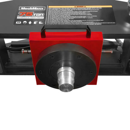 MechMaxx HSP75E Hydraulic Shop Press 75 Ton H-Frame Electric Hydraulic with Hand Winch 110V Motor Safety Guard New