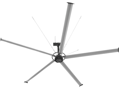 MechMaxx 24' 3PH Industrial Ceiling Fans HVLS 208-240V Energy Efficient Large Area Air Circulation Fan for Warehouses & Factories New