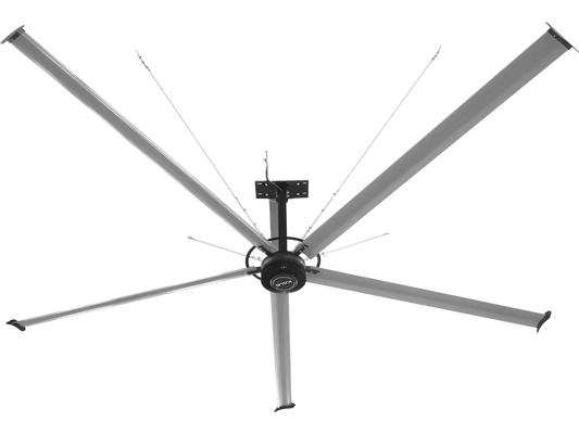 MechMaxx 18FT1PH Industrial Ceiling Fans 18' HVLS 208-240V 1Ph Energy Efficient Large Area Air Circulation for Warehouses & Factories New