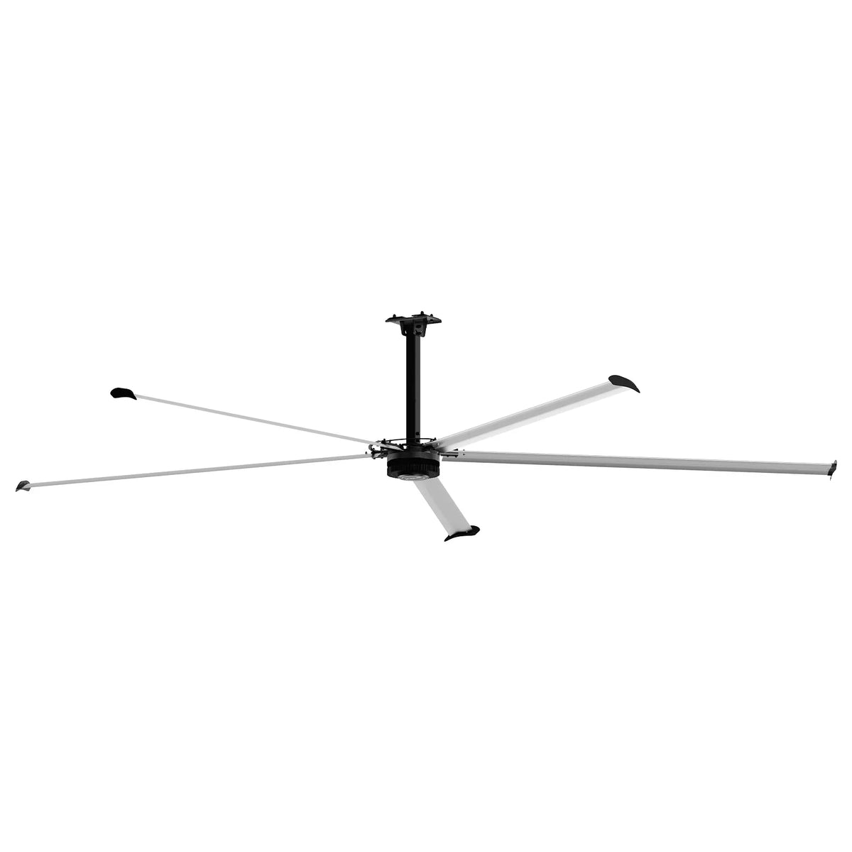 MechMaxx 20' 1PH Industrial Ceiling Fans 20' HVLS 208-240V 1-Ph Energy Efficient Large Area Air Circulation for Warehouses & Factories New