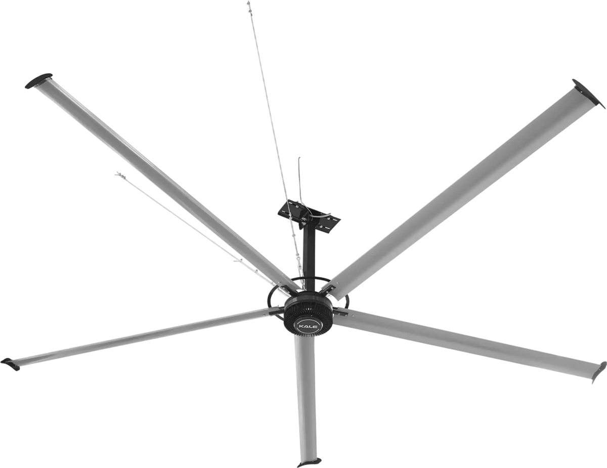 MechMaxx 24' 1PH Industrial Ceiling Fan HVLS 208-240V Energy Efficient Large Area Air Circulation for Warehouses Factories New