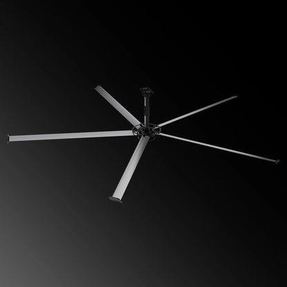 MechMaxx 24' 1PH Industrial Ceiling Fan HVLS 208-240V Energy Efficient Large Area Air Circulation for Warehouses Factories New