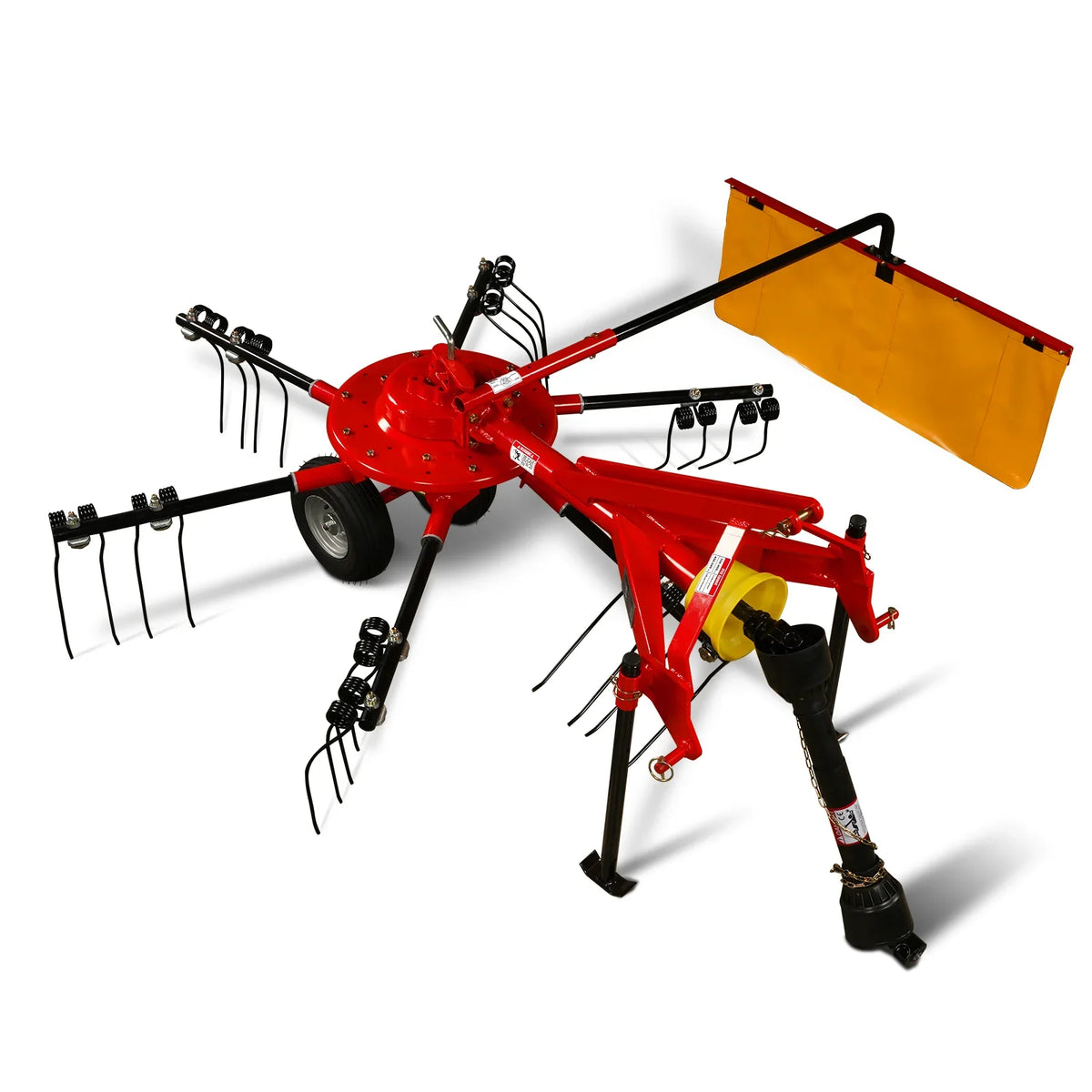 MechMaxx HT100 Hay Rake 100" 3-Point Hitch 6 Rotary Pull-Type Tedder 15-50 HP New