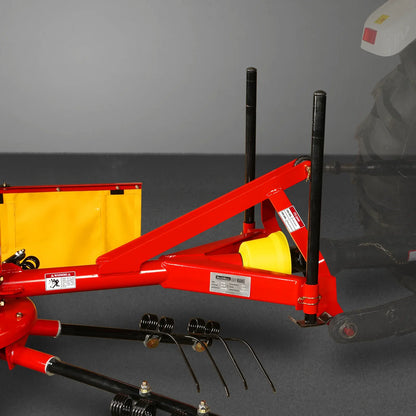 MechMaxx HT100 Hay Rake 100" 3-Point Hitch 6 Rotary Pull-Type Tedder 15-50 HP New