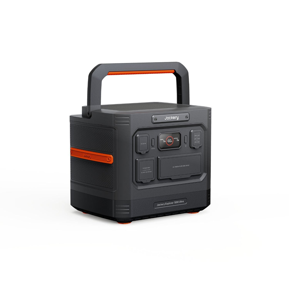 Jackery Explorer 1500 Ultra Portable Power Station right view , handle showing 