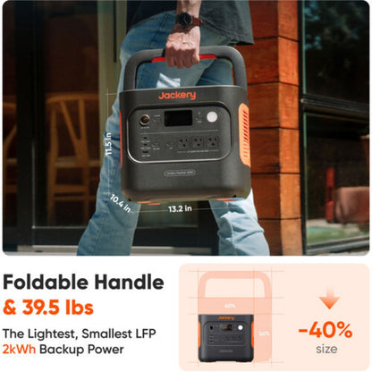 Jackery Explorer 2000 v2 Portable Power Station size specifications
