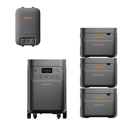 Jackery Explorer 5000 Plus + Three Jackery Battery Pack 5000 Plus + Jackery Smart Home Transfer Switch 